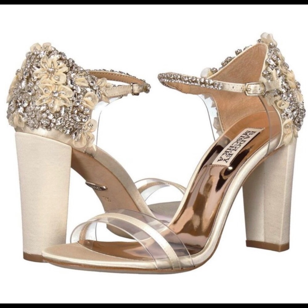 Badgley Mishka Embellished Heels